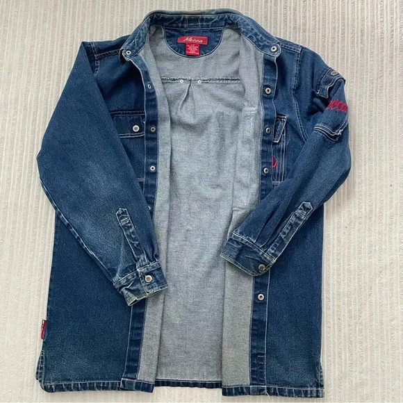 Vintage Mecca Men’s Tall Denim Jean Jacket | Size L - Picture 3 of 8
